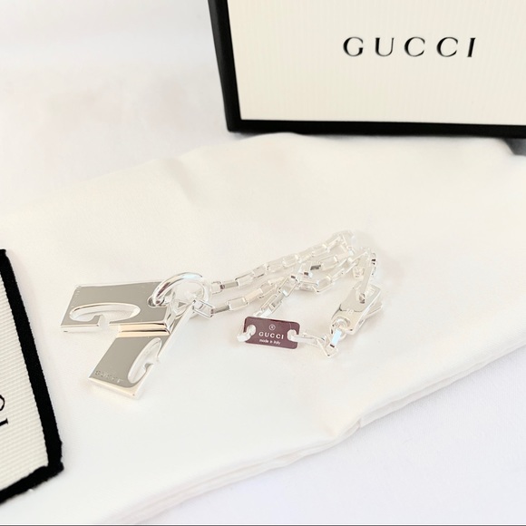 NEW authentic GUCCI sterling silver G bracelet - Picture 5 of 8